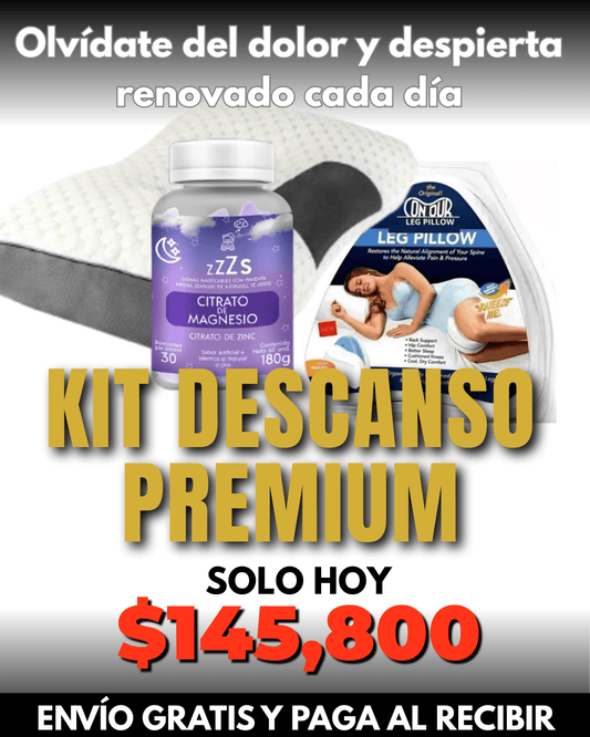 KIT Descanso Premium – El secreto para noches reparadoras y mañanas sin dolor