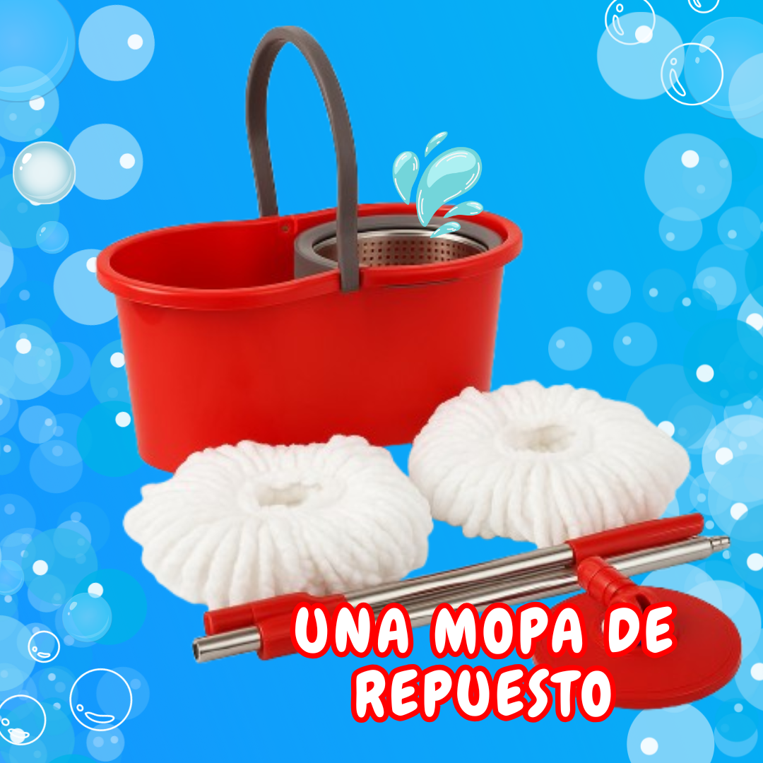 Olyssa SpinPro 360°| El trapero giratorio que limpia sin esfuerzo